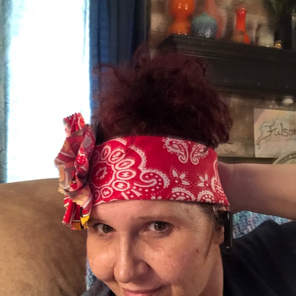 Custom made Kansas City Chiefs headband!! - Picture 4 of 4